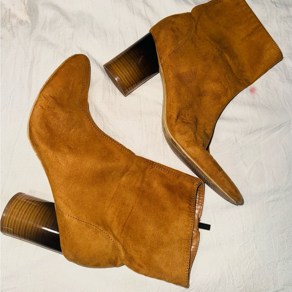 Brown Suede Ankle Boots